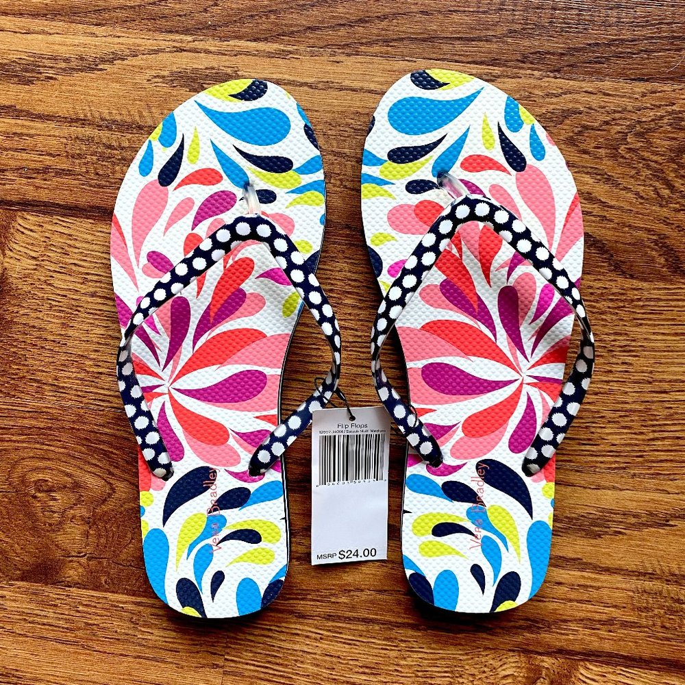 Vera Bradley Flip Flops in Splash Multi